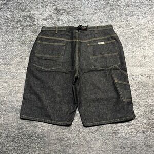 Polo Jeans Jorts Mens 40 Black Relaxed Baggy Skater Vintage Y2K Denim Shorts